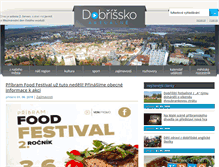 Tablet Screenshot of dobrisskoaktualne.cz
